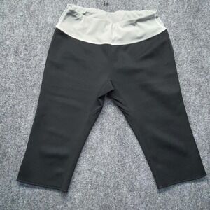 Everlast Capri Pants Leggings, Medium Black Gray Waistband Exercise Active MMA